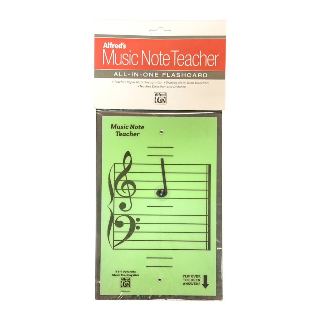 Alfreds Music Note Teacher – All-in-One Flashcard, Green – Heriz Music ...