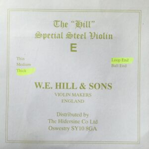 The Hill Special Steel Violin String E
